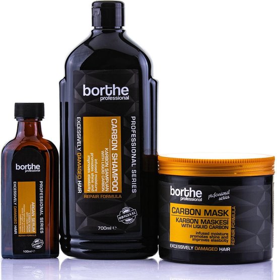 Borthe Professional -  Argan Haarverzorgingsset - Geschenkset - Complete haarverzorging