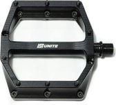 Unite Components Flat Pedal - ZWART | Flat instinct pedal V1.1 | Flat pedalen | Mountainbike pedalen