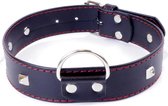 Bossoftoys - Fetish Boss Series Collar With Studs - 3 Cm - Red - 33-00113