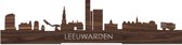 Standing Skyline Leeuwarden Notenhout - 60 cm - Woondecoratie design - Decoratie om neer te zetten - WoodWideCities