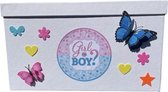 Gender Reveal - Rookbox - Roze - Meisje - Zwangerschap - Aankondiging zwangerschap - Mr. Balloon