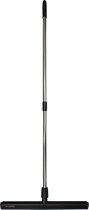 Prolife - Vloertrekker 45 cm + 140 cm steel - zwart - trekker douche - vloertrekker met steel - douchewisser