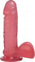 Doc Johnson Realistische Lul met Ballen - 18 cm pink