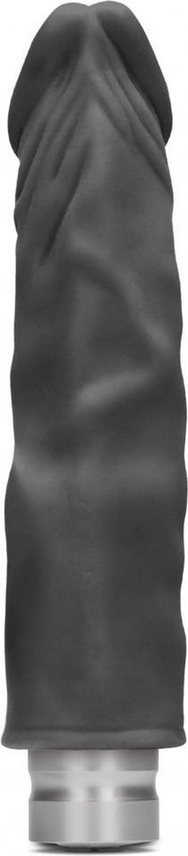 Realrock 8-20 cm Vibrating Dildo - Black