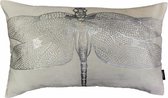 Hoyz | Dragonfly Off Wit Silver Kussen | 30 X 50