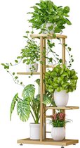 TBG™-4 Tier 5 Potplant Stand Bloempotten Rack Display Plank Woondecoratie Potting Ladder Opslag Rekken Rack voor Potplant Golden