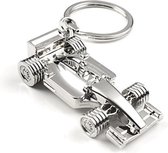 Formule 1 auto Sleutelhanger - F3 - F2 - Raceauto - Keychain - Chroom - Max verstappen