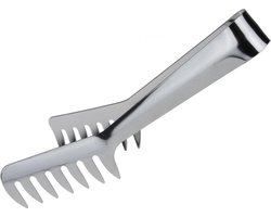 Pastatang - Spaghetti tang - Opschep tang voor de pasta - Keukentang - Pasta Tongs - RVS - 20,5 x 8,5 x 3,5 cm - Vleestang - Serveertang - Spaghettitang