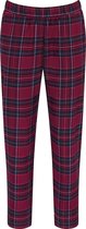 Triumph Mix & Match TAPERED TROUSER FLANNEL X Vrouwen Pyjamabroek - RED - DARK COMBINATION - Maat 40