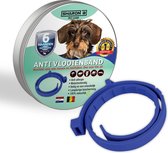 Vlooienband voor honden | blauw | 100% natuurlijk | geschikt voor alle honden | zonder schadelijke chemicaliën | teken en vlooien| tot 6 maanden geur afgifte | Waterproof | anti al