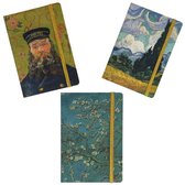3BMT Notitieboekje Klein Set van 3 - Van Gogh special - Softcover
