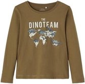 Name-it Jongens Tshirt Victor Dinoteam Stone Gray - 104