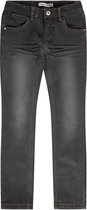 Name-it Meisjes winterjeans Salli Dnmbatimian Fleece Medium Grey - 134