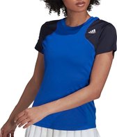 adidas Club 3-Stripes T-shirt - Vrouwen - Blauw - Navy - Wit