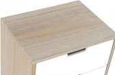 Nachtkastje - bedside table rubberwood paulownia 40x30x48 2 caj. -