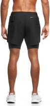 Fitstar - Gymshort - Small - Grijs - Met Mobielzakje