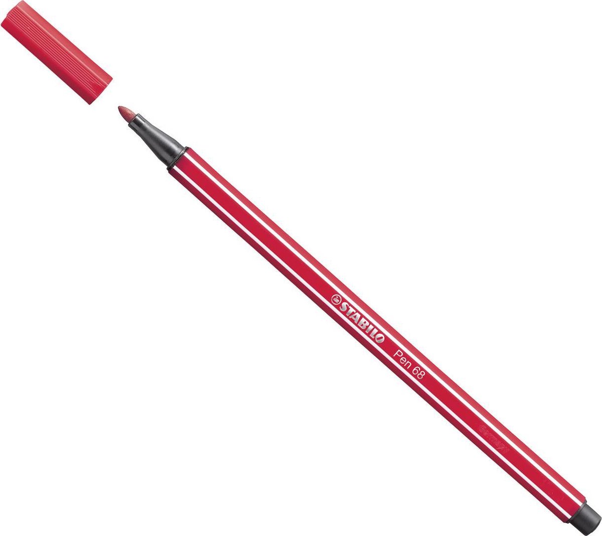 STABILO Pen 68 - Premium Viltstift - Donker Rood - per stuk — afbeelding 9