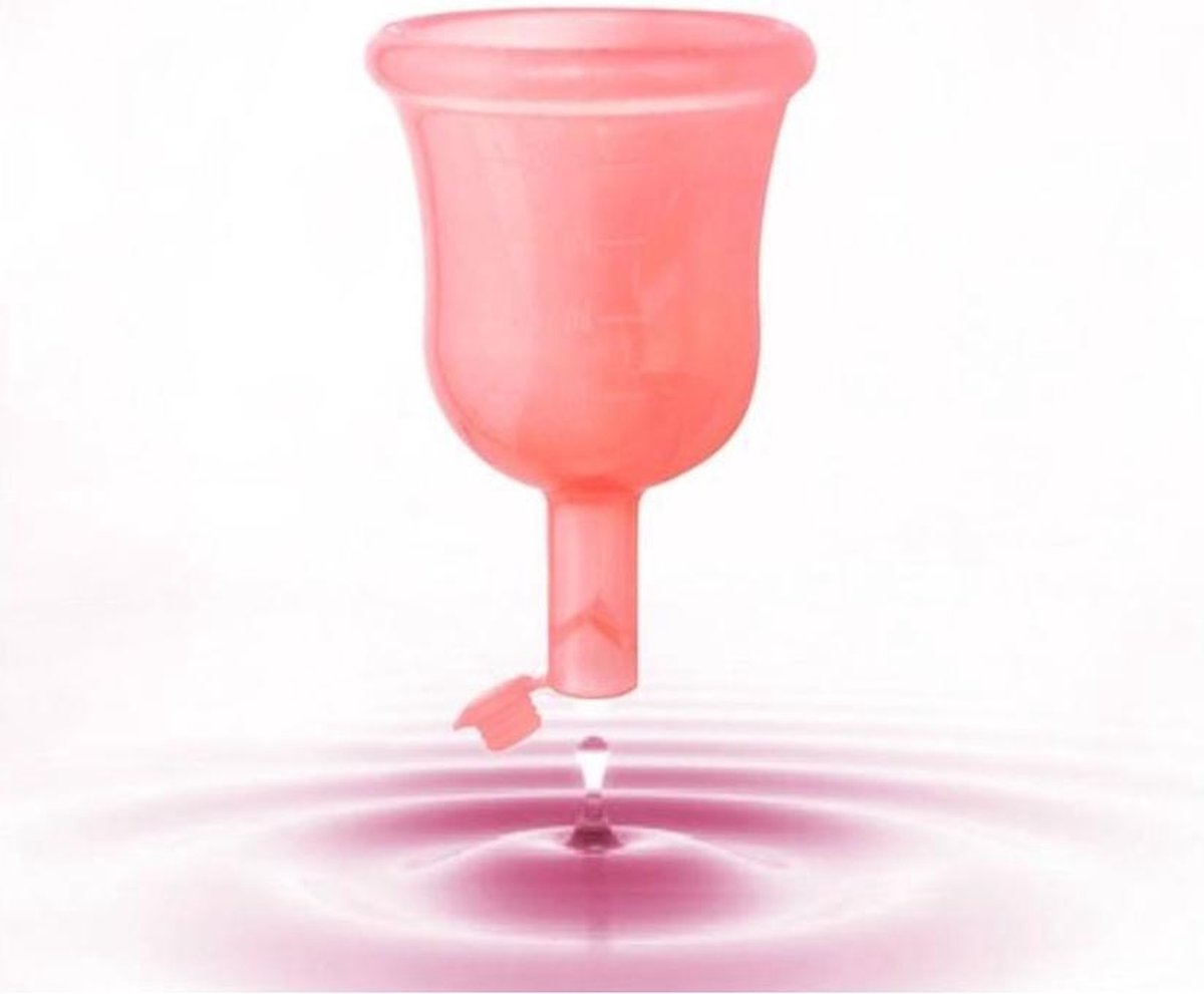 Menstruatie cup Roze | Medical Grade siliconen - Maat Medium 18ml met klepje | Zero Waste - Haakaa