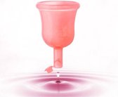 Menstruatie cup Roze | Medical Grade siliconen - Maat Medium 18ml met klepje | Zero Waste