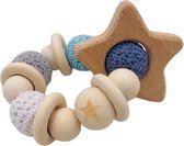 Nixnix - Baby speelgoed - Ster - Hout - Kauw speelgoed - Rammelaar - Bijtring - Duurzaam