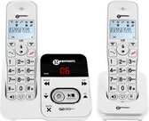GEEMARC AmpliDECT 295-2 Duo DECT draadloze telefoon met 30dB GELUIDSVERSTERKING voor SLECHTHORENDEN - Beantwoorder