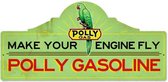 Polly Gas Polly Gasoline Zwaar Metalen Bord