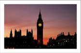 Walljar - Londen - Big Ben II - Muurdecoratie - Poster met lijst