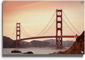 Walljar - San Francisco - Golden Gate Bridge II - Muurdecoratie - Plexiglas schilderij