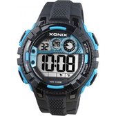 Xonix-Groot digitaal horloge-Blauw/Zwart-Waterdicht