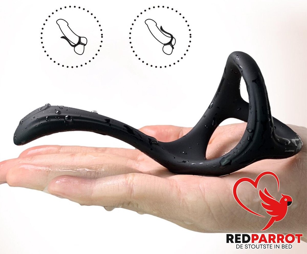 Goedkoopste Cockring, scrotumring en prostaat massage in 1 | 2 in 1 | Buttplug | Penisring | Vertraagd klaarkomen | Perineum stimulatie | Luxe uitvoering | Multifunctioneel | Cock ring | Seks