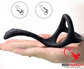 Cockring, scrotumring en prostaat massage in 1 | 2 in 1 | Buttplug | Penisring | Vertraagd klaarkomen | Perineum stimulatie | Luxe uitvoering | Multifunctioneel | Cock ring | Seks