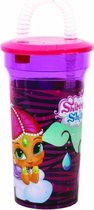 drinkbeker Disney Shimmer and Shine 400 ml paars