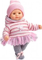 babypoppenkleding meisjes 34 cm textiel roze 5-delig