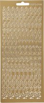 foliestickers Alfabet 170 stuks goud