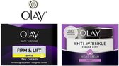 Olay Firm & Lift Anti-Wrinkle Daycream + Nightcream - 2 x 50 ml
