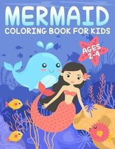 Mermaid Coloring Book for Kids Ages 2-4