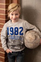 DJ Dutchjeans sweater grijs / blauw maat 140