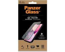PanzerGlass Screenprotector geschikt voor Apple iPhone 13 Mini Glazen | PanzerGlass Edge to Edge Screenprotector - Case Friendly - Zwart