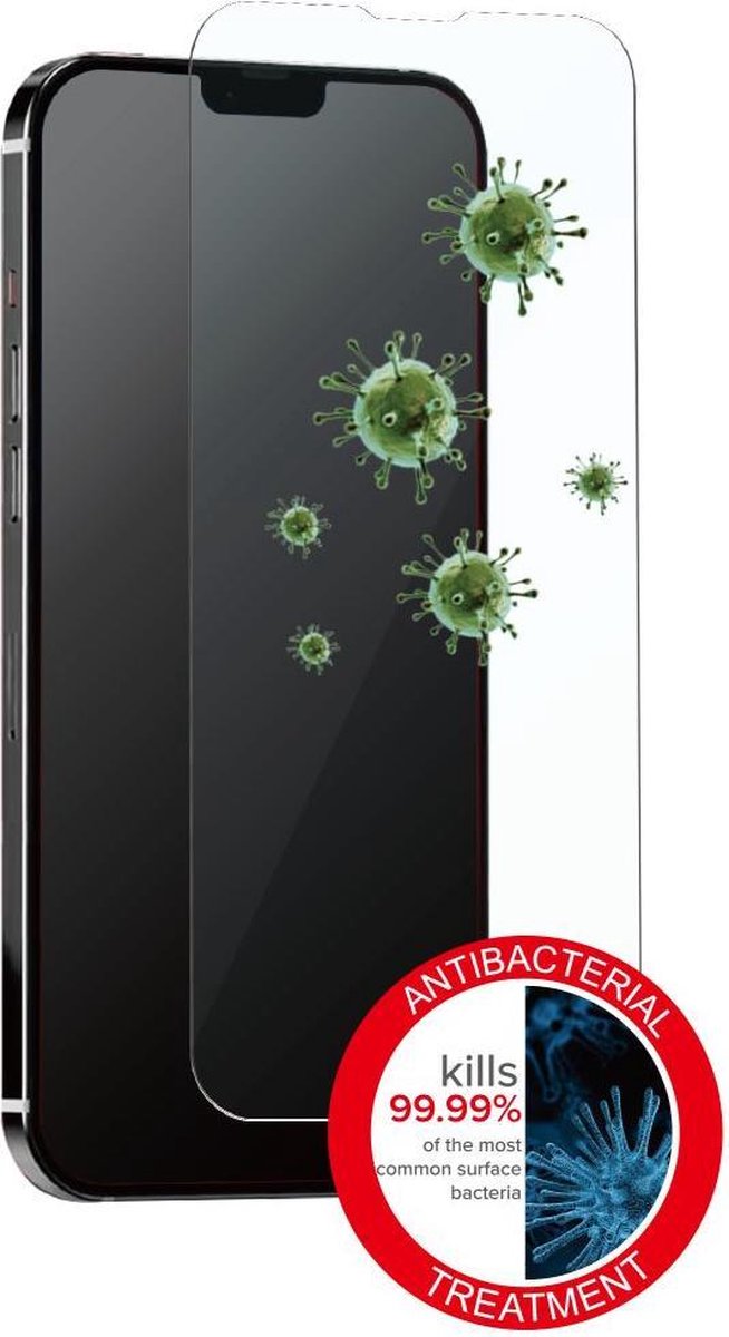 eSTUFF Titan Shield Antibacterial Glass Screen Protector for iPhone 13 mini Doorzichtige schermbeschermer Apple 25 stuk(s)