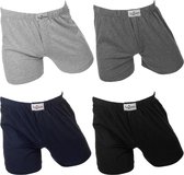 Fun2wear Wijde Heren Boxershorts "plain" 4-Pack maat XL