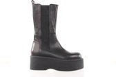 MAURY Chelsea Boot op plateauzool - zwart - maat 40