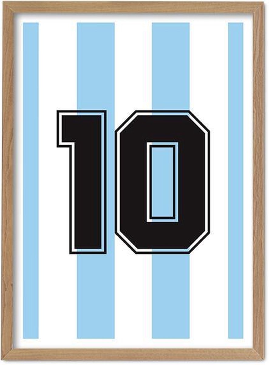 FC Kluif 'Maradona Messi' poster - Argentinië poster - 70 x 50 cm Wit