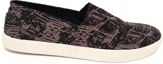 Toms Avalon Sneaker 10004796 Black Scratch Print Maat 42,5
