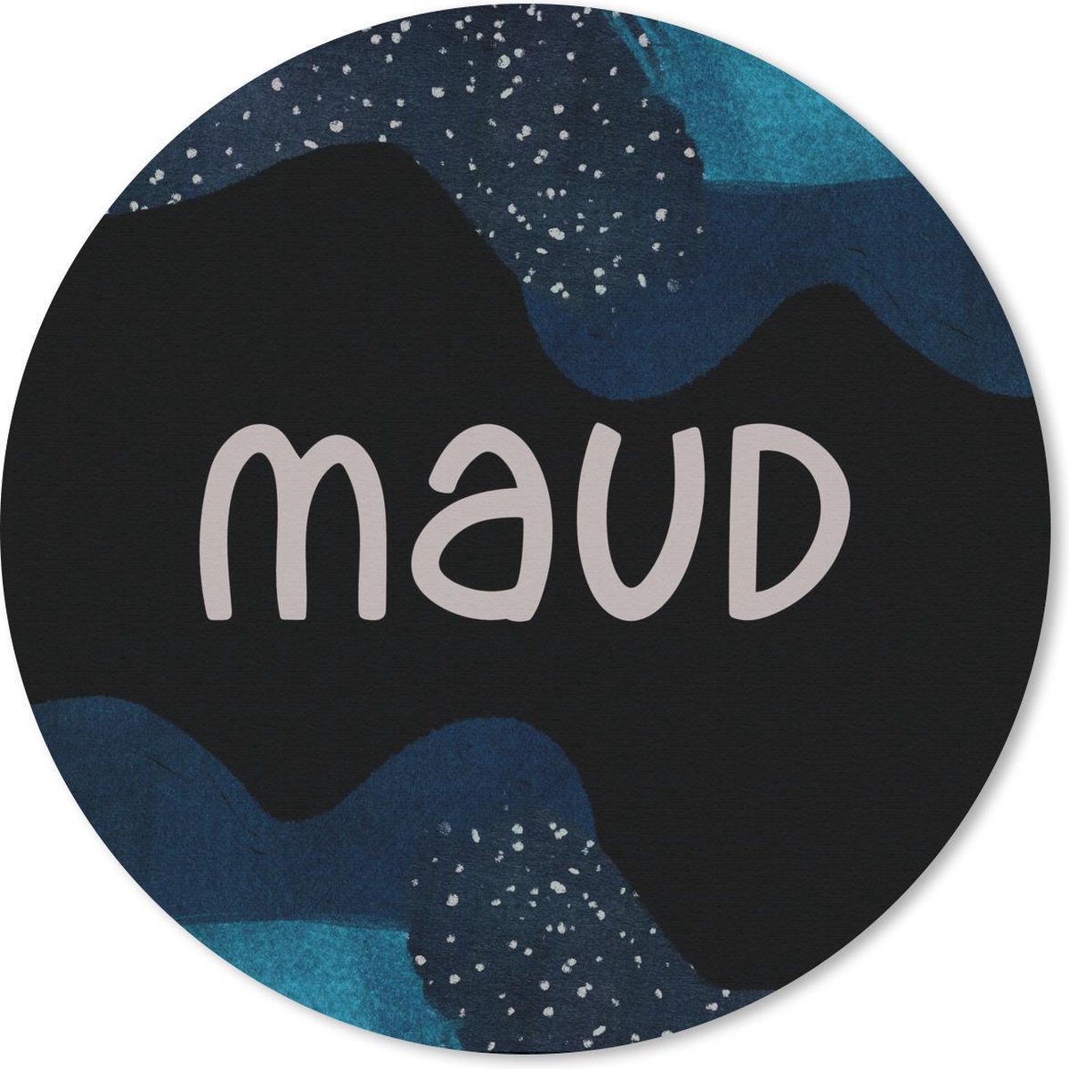 Muismat rond 50x50 cm - Mousepad Maud - Pastel - Meisje - Ronde muismatten