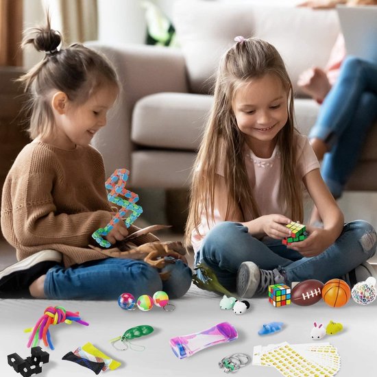 Babyfi ® - Multifunctioneel Fidget Toys Pakket - 42 Stuks - Pop It Fidget Toy - Set voor Kinderen & Volwassenen - Educatief Speelgoed - Upgrade 2022 - Babyfi