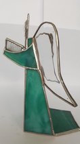 Tiffany Beschermengel  groen blauw- cadeau- Beschermengel- uit eigen atelier-