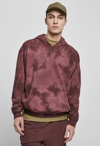 Urban Classics Hoodie/trui -3XL- Tye Dyed Bordeaux rood