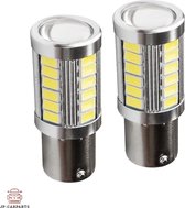 JP-CarParts Autoverlichting Universeel - BA15S Fitting P21W - Wit Licht 1800 Lumen - 12V - 2 Stuks