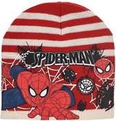 Rood-wit gestreepte muts van Spiderman - 54 cm