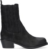 Shabbies 182020341 Enkellaarsjes - Enkelboots - Dames - Zwart - Maat 41